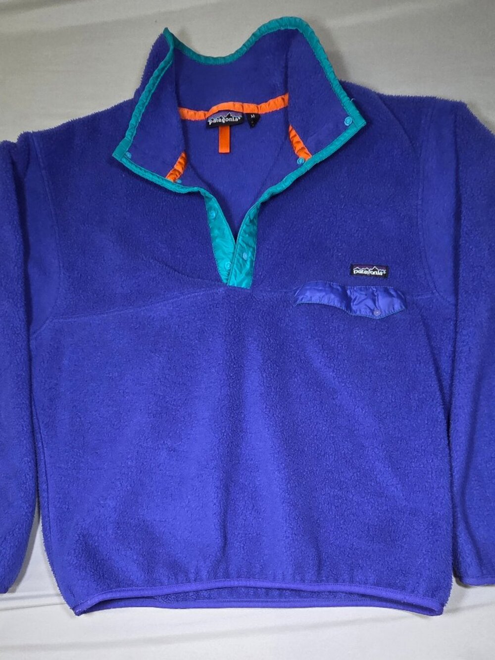 Patagonia Synchilla Snap-T Fleece Pullover Mens M Blue